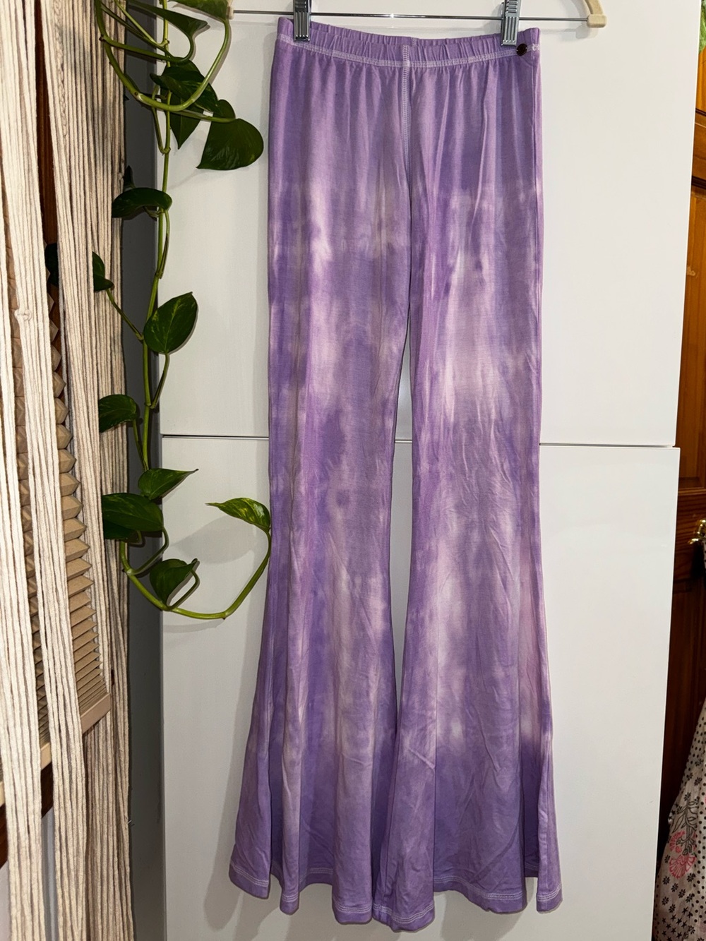 Purple Tie-Dye Flared Lounge Pant